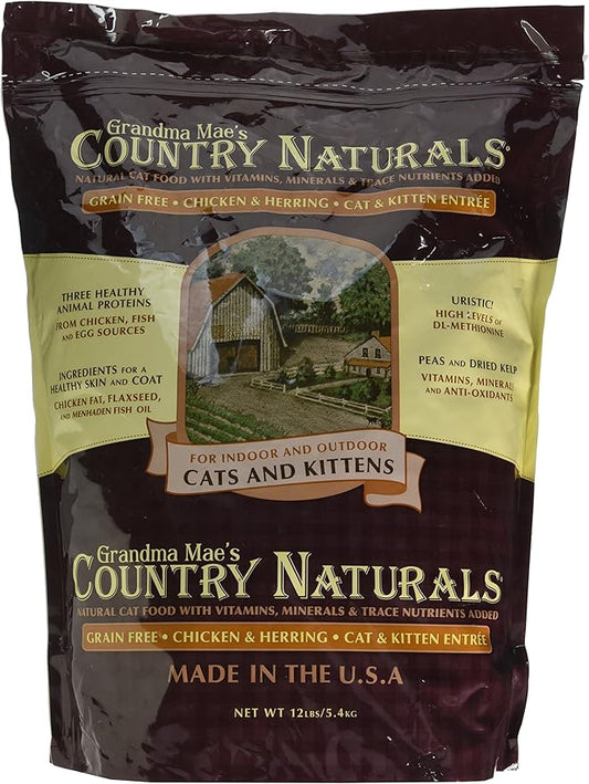 Grandma Mae'S 79700153 12 Lb Country Naturals Grain Free Cat, One Size - PAWPICO