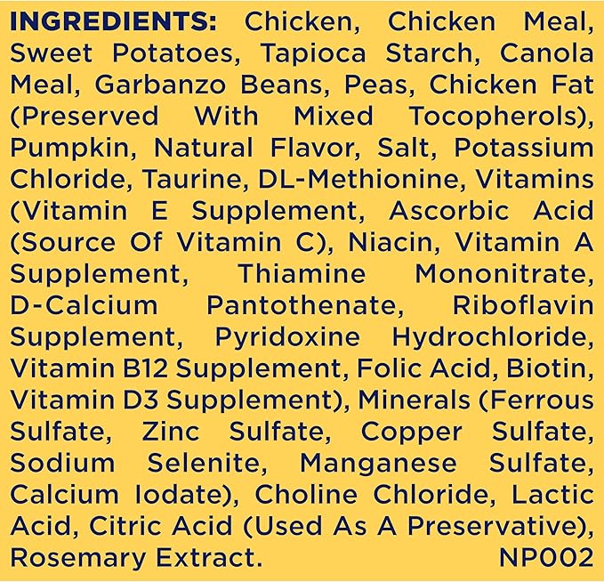 Nature′s Recipe Grain Free Small Breed Chicken, Sweet Potato & Pumpkin Recipe Dry Dog Food, 4 lb. Bag (Pack of 2) - PAWPICO