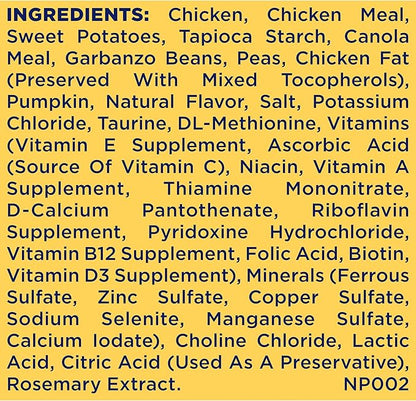 Nature′s Recipe Grain Free Small Breed Chicken, Sweet Potato & Pumpkin Recipe Dry Dog Food, 4 lb. Bag (Pack of 2) - PAWPICO