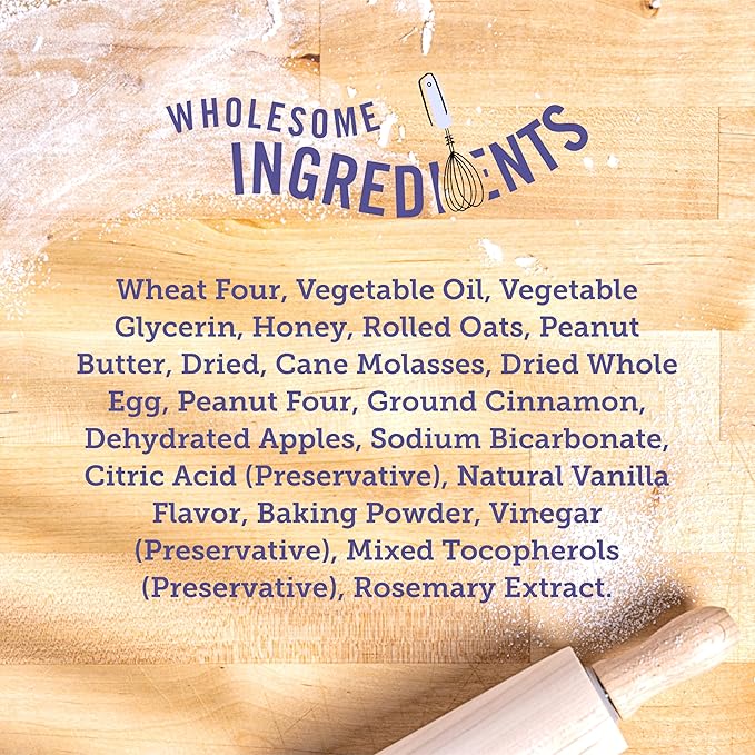 Three Dog Bakery Assort Mutt Cookie Trio, Soft Baked Treats for Dogs, Three Flavor; Oatmeal and Apple, Peanut Butter, and Vanilla, 3 Pound Bulk Resealable Pack - PAWPICO