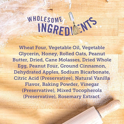 Three Dog Bakery Assort Mutt Cookie Trio, Soft Baked Treats for Dogs, Three Flavor; Oatmeal and Apple, Peanut Butter, and Vanilla, 3 Pound Bulk Resealable Pack - PAWPICO