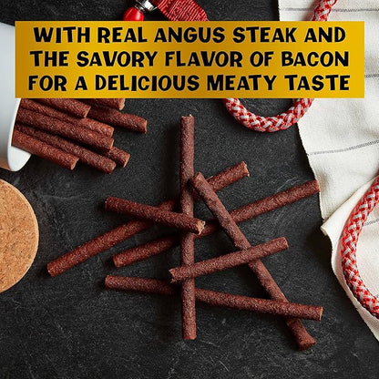 Pup-Peroni Dog Treats, Filet Mignon & Bacon Flavors, 22.5 Ounce, Made with Real Steak (Pack of 2) - PAWPICO