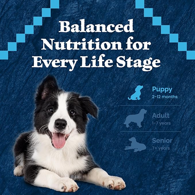 Blue Buffalo Wilderness Rocky Mountain Recipe High-Protein Dry Puppy Food with DHA, Made in the USA with Natural Ingredients Plus Wholesome Grains, Red Meat, 4.5-lb. Bag - PAWPICO