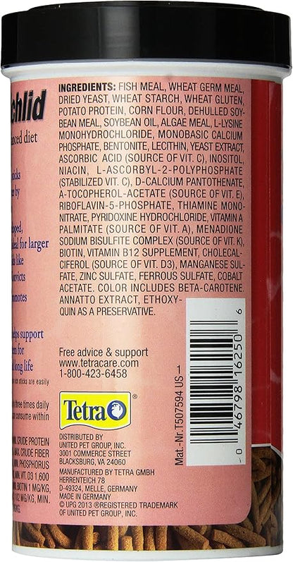 TetraCichlid Floating Cichlid Sticks 5.65 Ounces, Nutritionally Balanced Diet Tetra