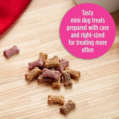 Milk-Bone Mini's Flavor Snacks Dog Treats Bundle: 36 Ounce Canister + 2 Refill Packs - PAWPICO