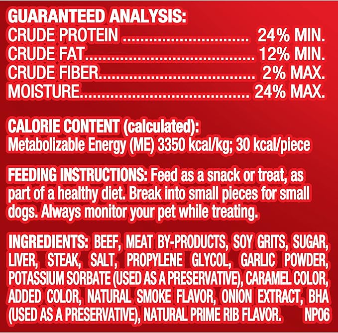 Pup-Peroni Dog Treats, Prime Rib Flavor, 5.6 Ounce (Pack of 8), Made with Real Steak - PAWPICO
