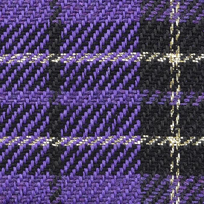 GAMUDA Small Dog Harness Collar and Leash Set, Step in No Chock No Pull Soft Mesh Adjustable Dog Vest Harnesses Plaid Reflective for Dogs Puppy Cats Kitten Rabbit (Purple, XL) GAMUDACollarsCollection