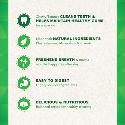 Greenies Original Regular Natural Dog Dental Care Chews Oral Health Dog Treats, 72 oz. Pack (72 Treats) - PAWPICO