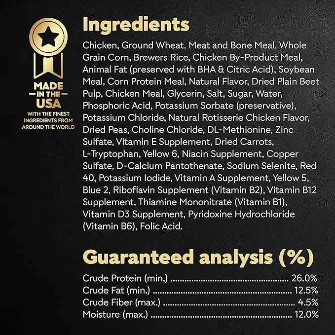 CESAR Small Breed Dry Dog Food Rotisserie Chicken Flavor and Spring Vegetables Garnish, 12 lb. Bag - PAWPICO