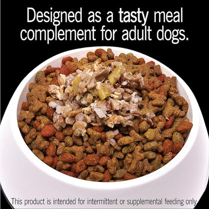 CESAR SIMPLY CRAFTED Adult Soft Wet Dog Food Meal Topper Beef, Chicken, Purple Potatoes, Green Beans & Red Rice, 1.3 oz. Tubs, (Pack of 10) - PAWPICO