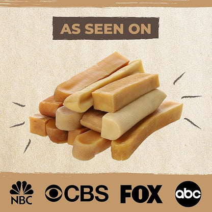 Mighty Paw Yak Cheese Chews for Dogs, All Natural Long Lasting Pet Treats. Odorless & Great for Oral Health. Limited Ingredient Chews for Puppies & Power Chewers (Medium, 12 Pack)1 Count (Pack of 1) - PAWPICO