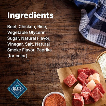 Blue Buffalo Nudges Grillers Natural Dog Treats, Made in the USA with Real Steak, 5-oz Bag - PAWPICO