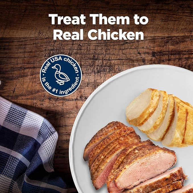 Blue Buffalo Nudges Jerky Cuts Dog Treats, Made in the USA with Natural Ingredients, Chicken & Duck, 16-oz Bag - PAWPICO