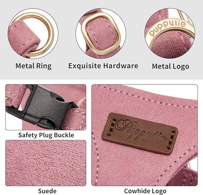 Puppytie No Pull Small Dog Harness with Multifunction Dog Leash,Lightweight Soft Adjustable No Choke Escape Proof Pet Harness Vest Pet Harness Vest,Ocean Blue,S - PAWPICO