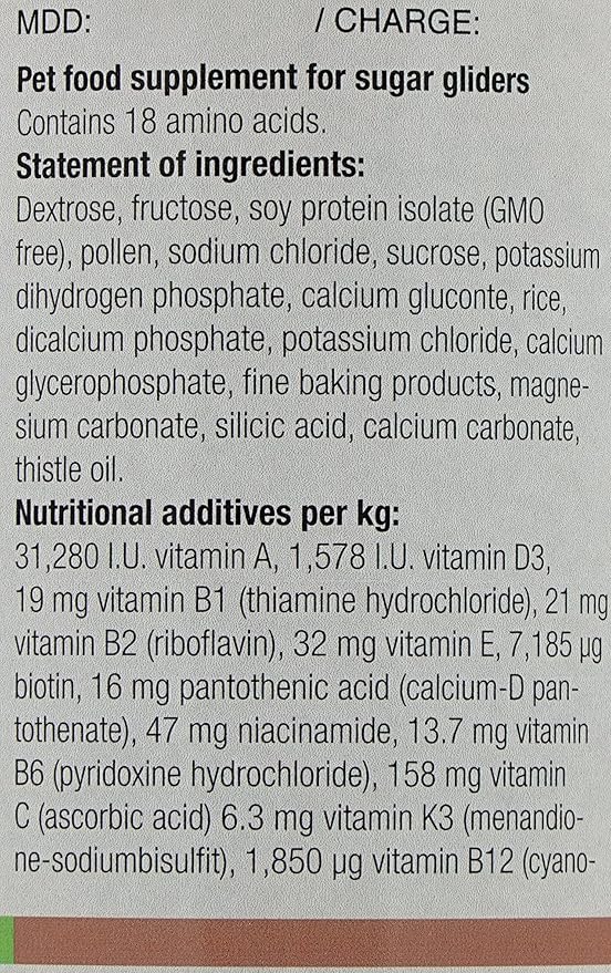 Nekton Sugar-Glider Food Supplement for Sugar Gliders 100gm / 3.53oz NEKTON