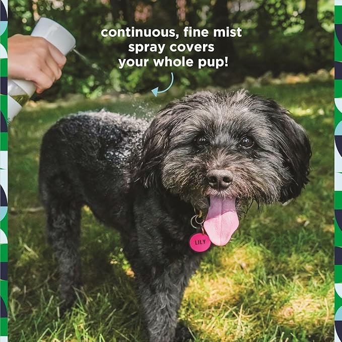 Pet Life Unlimited Plant-Powered Flea and Tick Spray for Dogs, Daily Flea Spray for Dogs - Plant-Powered Flea and Tick Prevention for Dogs with Plant-Based Essential Oils - USA Made - 10oz (Pack of 1) PetLifeUnlimited