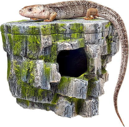 Zilla Vertical Décor Rock Cave 8.75 x 5.875 x 7.25",Grey Zilla
