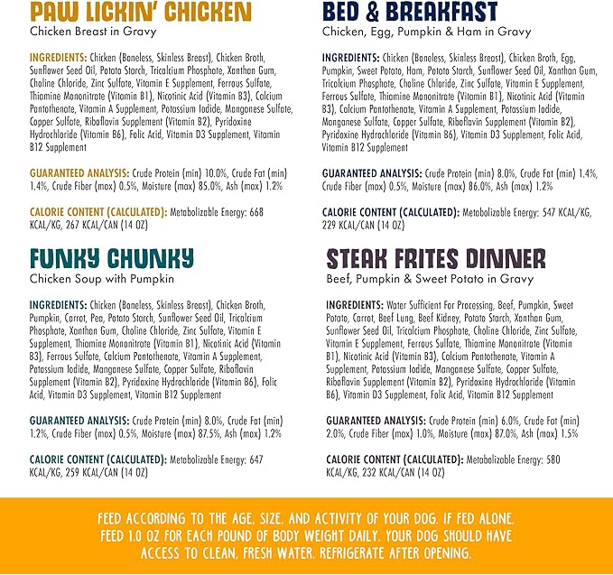 Weruva Classic Dog Food, Variety Pack, Baron's Batch, Wet Dog Food, 5.5oz Cans (Pack of 24) - PAWPICO