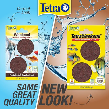 Tetra Weekend and Vacation Feeder Slow-Release Fish Food for Tropical Fish 0.85 Ounce (Pack of 1) ( Packaging may vary ) Tetra