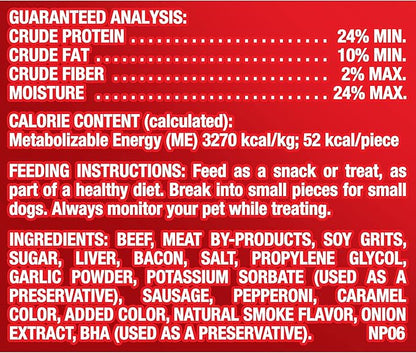Pup-Peroni Dog Treats, Triple Meat Lovers Flavor, 22.5 Ounce, Bacon, Sausage and Pepperoni - PAWPICO
