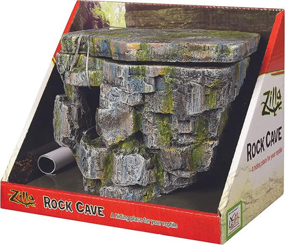 Zilla Vertical Décor Rock Cave 8.75 x 5.875 x 7.25",Grey Zilla