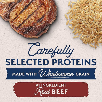 Natural Balance Limited Ingredient Small-Breed Adult Dry Dog Food with Healthy Grains, Beef & Brown Rice, 12 Pound (Pack of 1) - PAWPICO