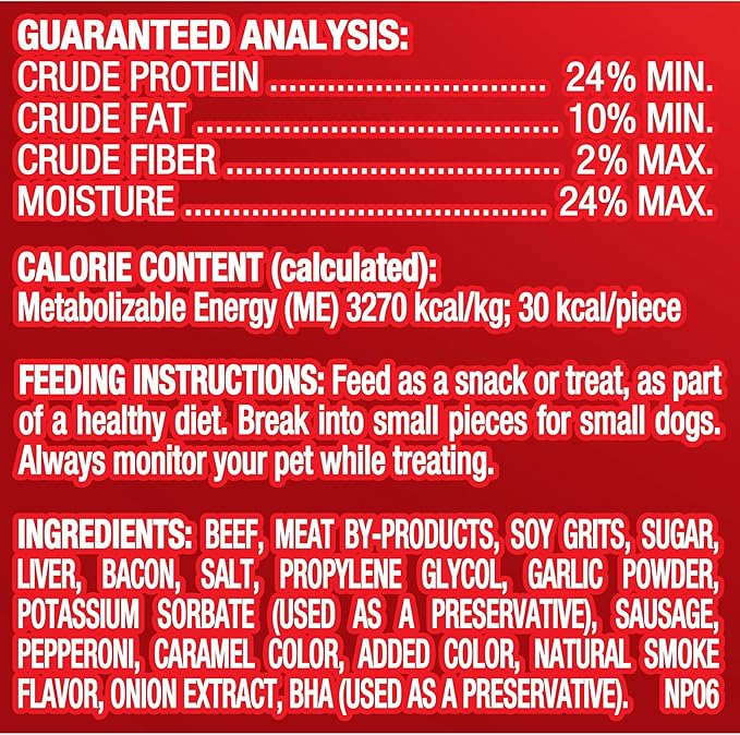 Pup-Peroni Dog Treats, Triple Meat Lovers Flavor, 5.6 Ounce (Pack of 8), Bacon, Sausage and Pepperoni - PAWPICO