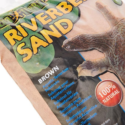 Exo Terra Riverbed Sand, 10-Pounds - Real Riverbed Sand with No Added Dyes or Chemicals ExoTerra