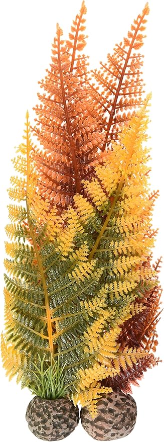 biOrb Winter Fern Plant Set, Colorful and Durable, Fern Inspired Aquarium Decorations, Green and White biOrb