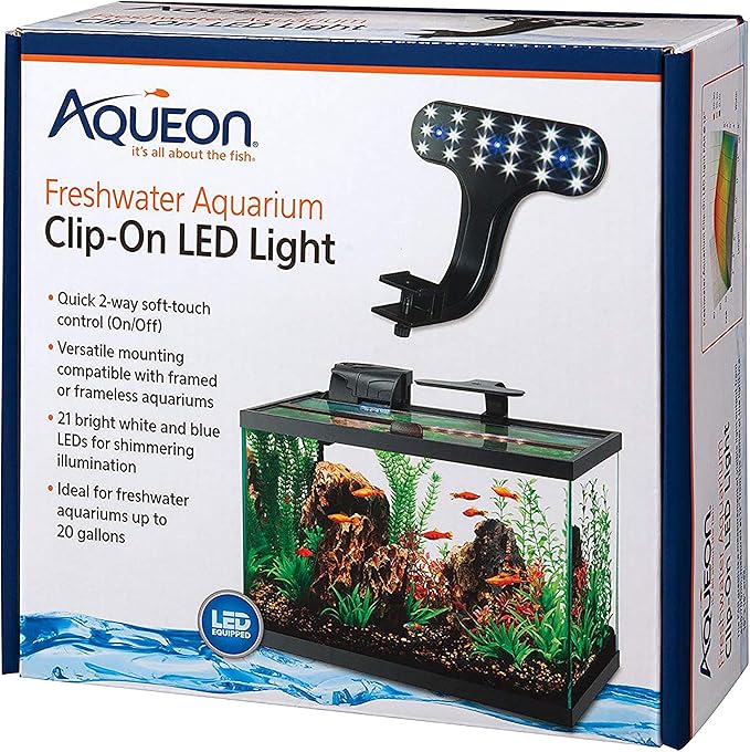 Aqueon Freshwater Aquarium Clip-On LED Light One Size Aqueon