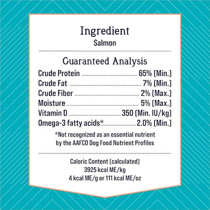 Stewart Freeze Dried Dog Treats, Wild Salmon, 2.75 oz Grain Free & Gluten Free, Resealable Pouch, Single Ingredient, Training Treat in Beef Liver, Salmon, Chicken Liver & Chicken Breast 4, 14, 21 oz - PAWPICO