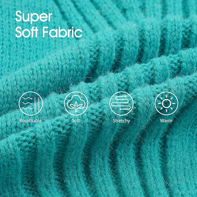 IECOii Extra-Large Dog Sweater 4XL,Christmas Dog Sweaters for Extra Large Dogs Girl Boy,Turtleneck Knitted Knitwear Easy On Doggie Sweatshirt Dog Sweater for Doberman,Great Dane(Lake-Green,XXXXL) - PAWPICO
