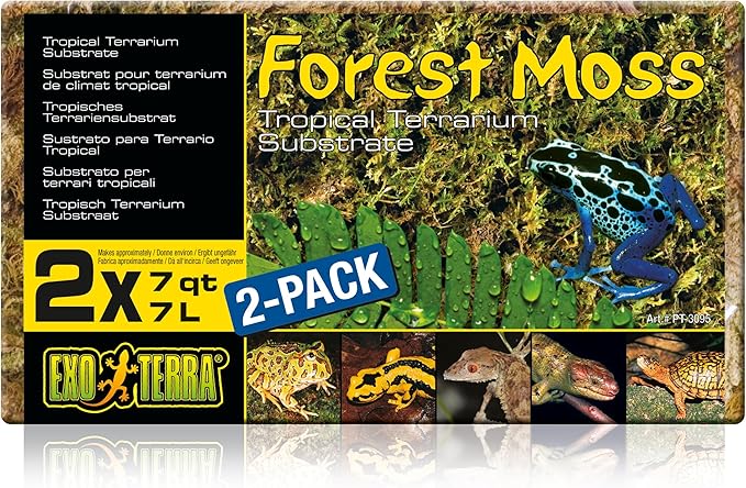 Exo Terra Forest Plume Moss, 7 Quarts, 2-Pack ExoTerra
