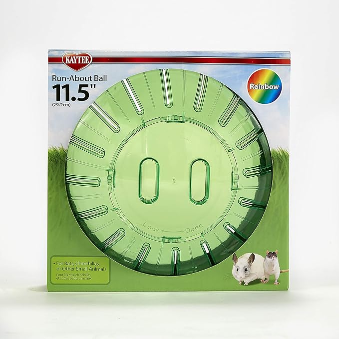 Kaytee 11.5" Assorted Color Run-About Exercise Ball For Pet Rats & Chinchillas Kaytee