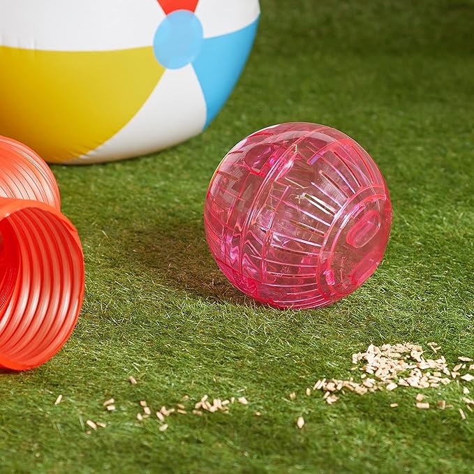 Kaytee 7" Assorted Color Run-About Exercise Ball for Pet Hamsters & Gerbils (Pack of 2) Kaytee