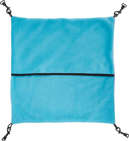 MidWest Homes for Pets Ferret Nation Large Hammock for Ferret Nation & Critter Nation Small Animal Cages | Measures 17L x 13W x 8H- inches,Purple/Teal MidWestHomesForPets
