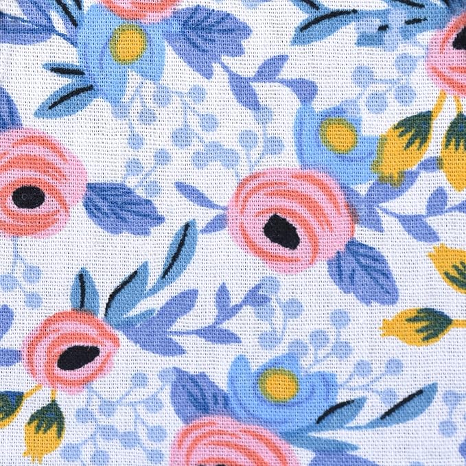 GAMUDA Small Dog Harness Collar and Leash Set, Step in No Chock No Pull Soft Mesh Adjustable Dog Vest Harnesses Plaid Reflective for Dogs Puppy Cats Kitten Rabbit (Blue Flower, L) GAMUDACollarsCollection