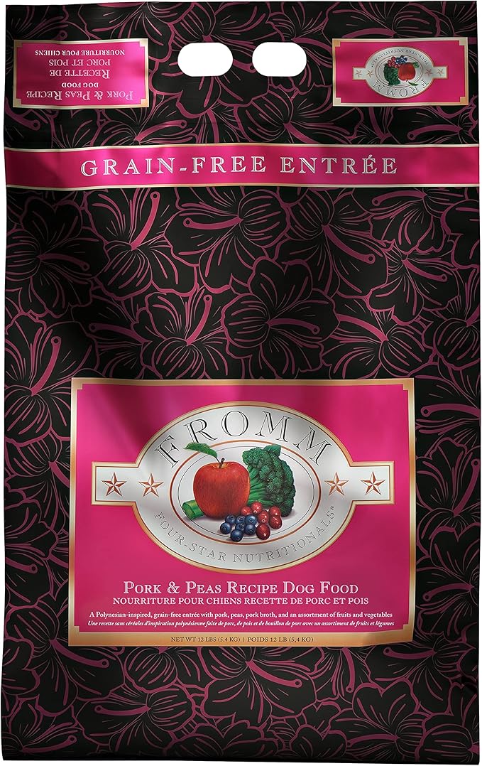 Fromm Four-Star Nutritionals Pork & Peas Dog Food - Premium Dry Dog Food - Pork Recipe - 12 lb - PAWPICO