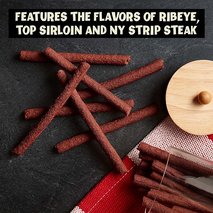 Pup-Peroni Dog Treats, Triple Steak Flavor, 22.5 Ounce, Ribeye, Top Sirloin, NY Strip Flavors - PAWPICO