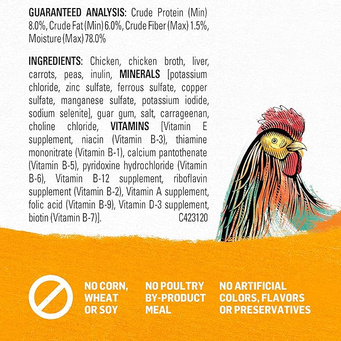 Purina Beyond Grain Free, Natural Pate Wet Dog Food, Grain Free Chicken, Carrot & Pea Recipe - (12) 13 oz. Cans - PAWPICO