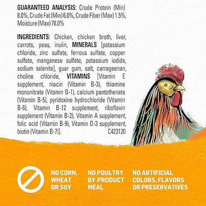 Purina Beyond Grain Free, Natural Pate Wet Dog Food, Grain Free Chicken, Carrot & Pea Recipe - (12) 13 oz. Cans - PAWPICO