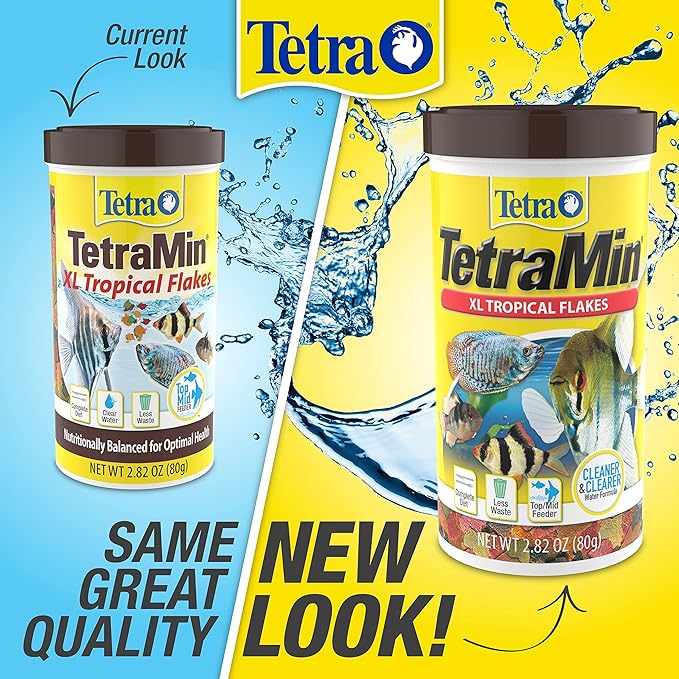 Tetra 16155 Min Large Tropical Flakes For Top/Mid Feeders, 5.65-Ounce Tetra