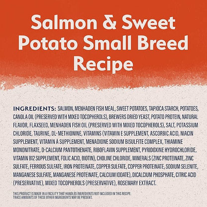 Natural Balance Limited Ingredient Small Breed Adult Grain-Free Dry Dog Food, Salmon & Sweet Potato Recipe, 4 Pound (Pack of 1) - PAWPICO