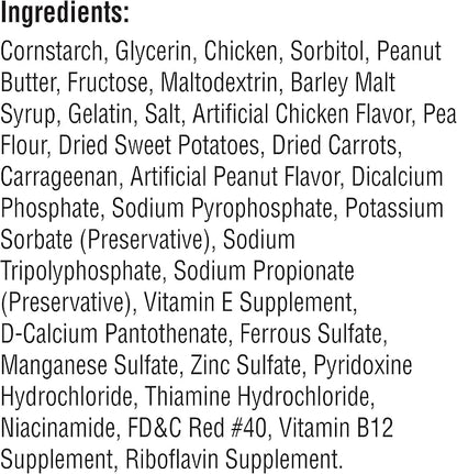 SmartBones Mini Chews With Real Peanut Butter 32 Count, Rawhide-Free Chews For Dogs - PAWPICO