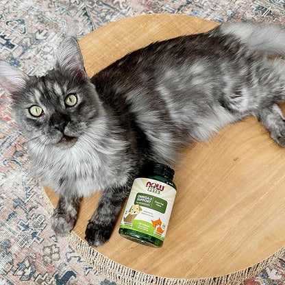 NOW Foods Pet Health, Omega 3 Supplement, Formulated for Cats & Dogs, NASC Certified, 180 Softgels NOW