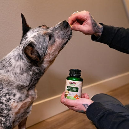 NOW Foods Pet Health, Pet Allergy Supplement, Formulated for Cats & Dogs, NASC Certified, 75 Chewable Tablets NOW