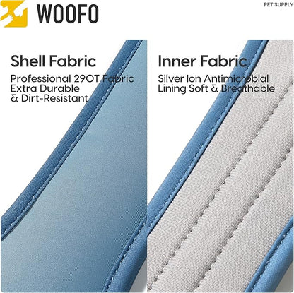 Core Dog Harness with Handle and Pocket, Sliver ion Inner Fabric, Wear-Resistant Shell Fabric, Reflective and Soft Padded (Mist Grey, Size XX-Large) - PAWPICO