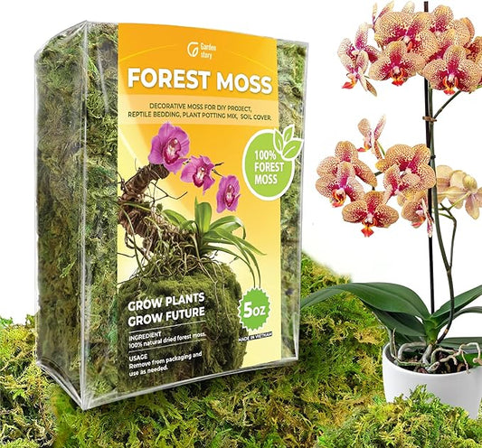 5Oz Moss for Reptiles, Moss for Terrarium, Sphagnum Moss, Reptile Bedding, Reptile Moss, Frog Moss, Snake Bedding, Moss for Turtle, Snail Substrate, Lizard Substrate, Substrate for Reptile Tank Gardenstory