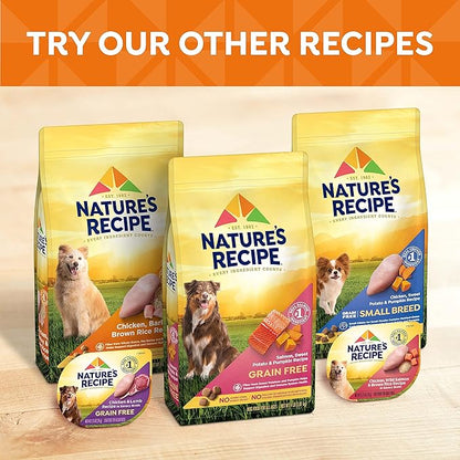 Nature′s Recipe Grain Free Small Breed Chicken, Sweet Potato & Pumpkin Recipe Dry Dog Food, 4 lb. Bag (Pack of 2) - PAWPICO