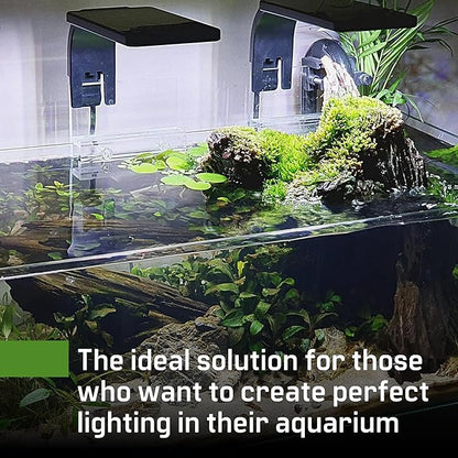 BELMAKS Set of 2 Clear Acrylic Fish Tank LED Light Holder Aquarium Lamp Hanging Aquarium Fixtures Support Stands Box Aquatic Fish Tank Lighting Tools 2PCS BELMAKS